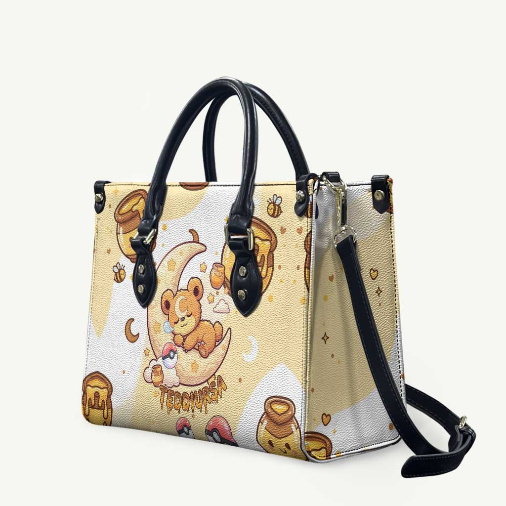 Teddiursa Leather Bag Sweet Honey Moon Kawaii Art
