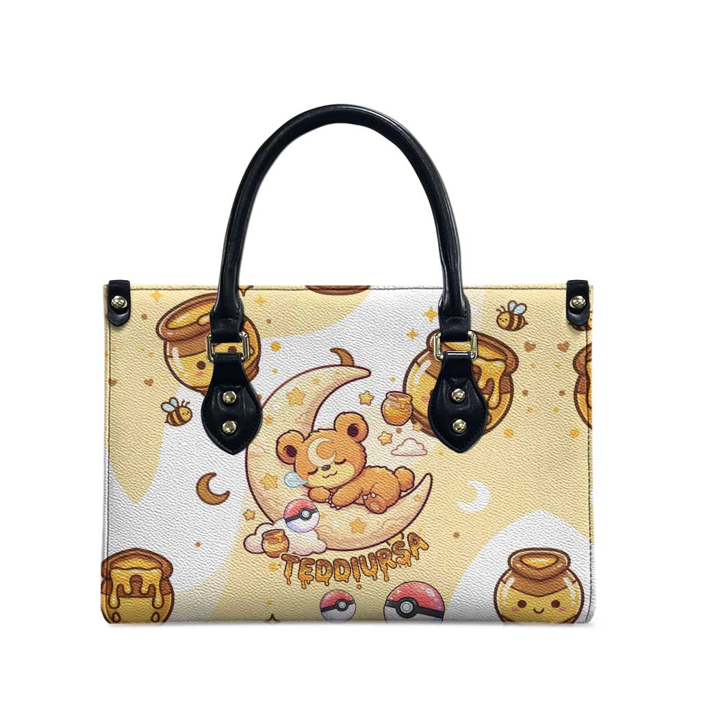 Teddiursa Leather Bag Sweet Honey Moon Kawaii Art