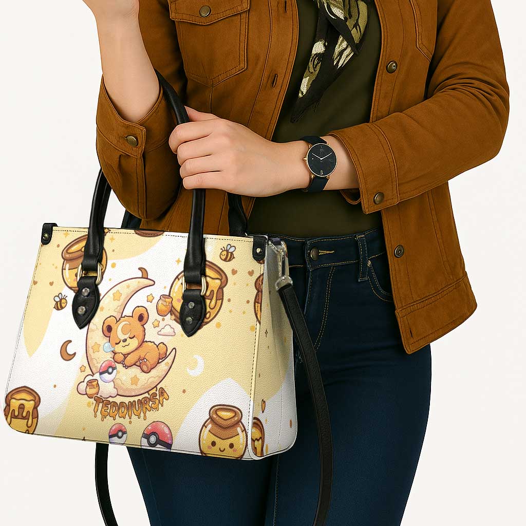 Teddiursa Leather Bag Sweet Honey Moon Kawaii Art