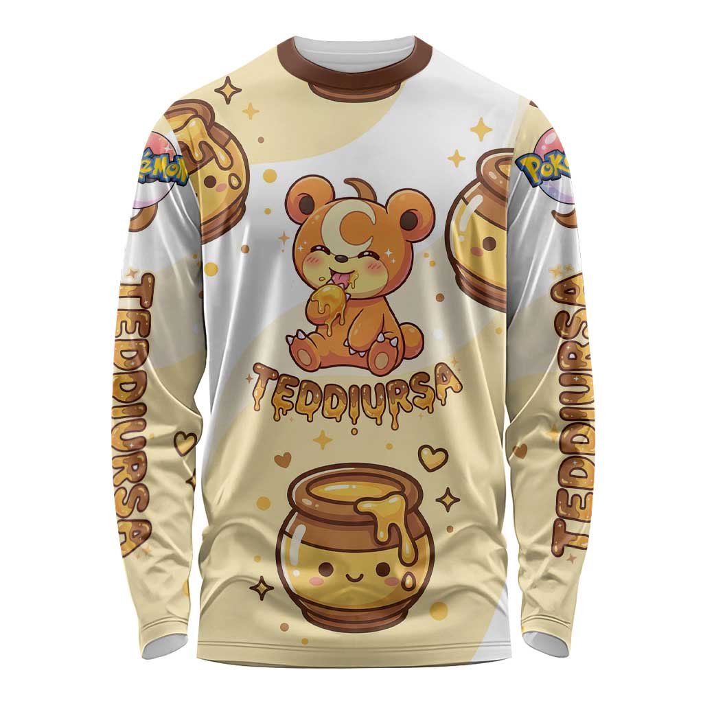 Teddiursa Long Sleeve Shirt Sweet Honey Moon Kawaii Art