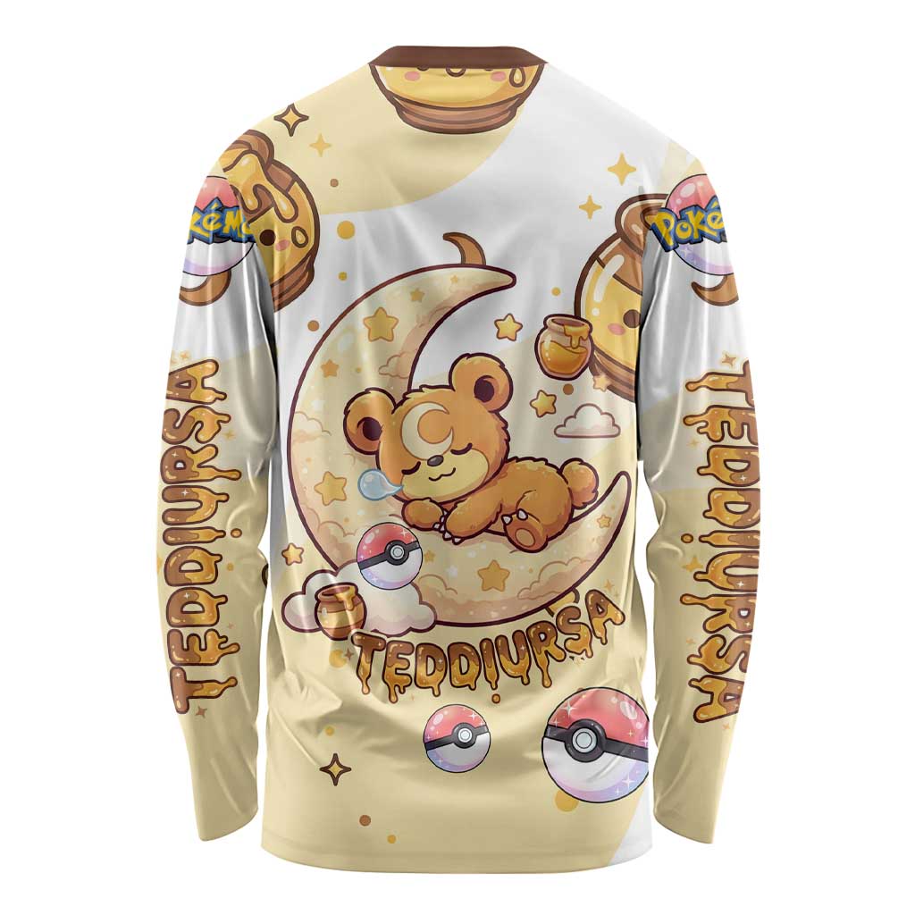 Teddiursa Long Sleeve Shirt Sweet Honey Moon Kawaii Art