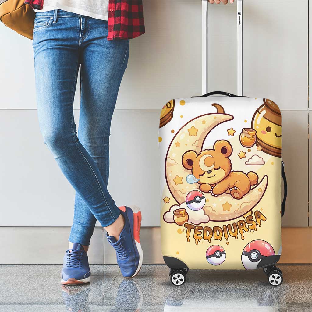 Teddiursa Luggage Cover Sweet Honey Moon Kawaii Art