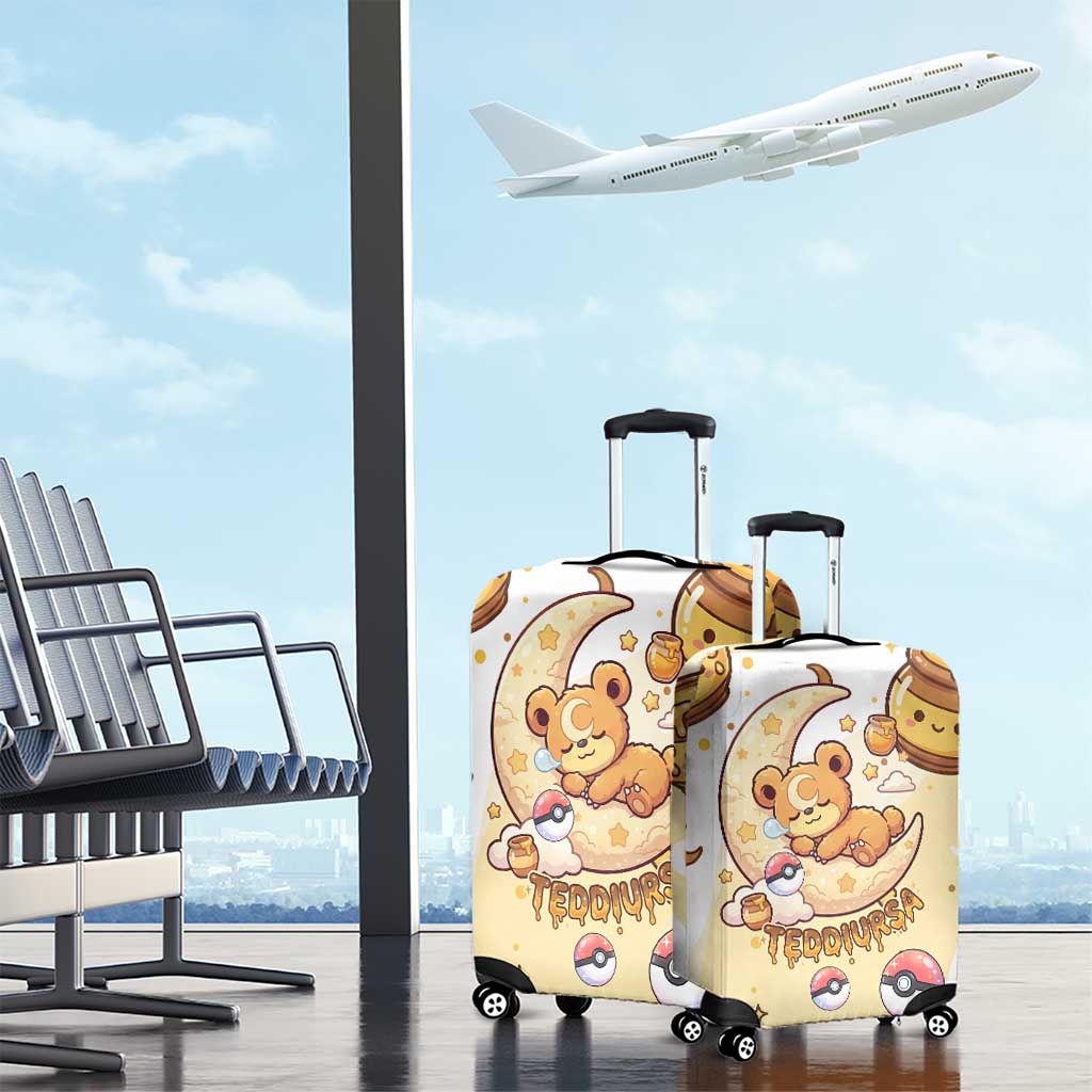 Teddiursa Luggage Cover Sweet Honey Moon Kawaii Art