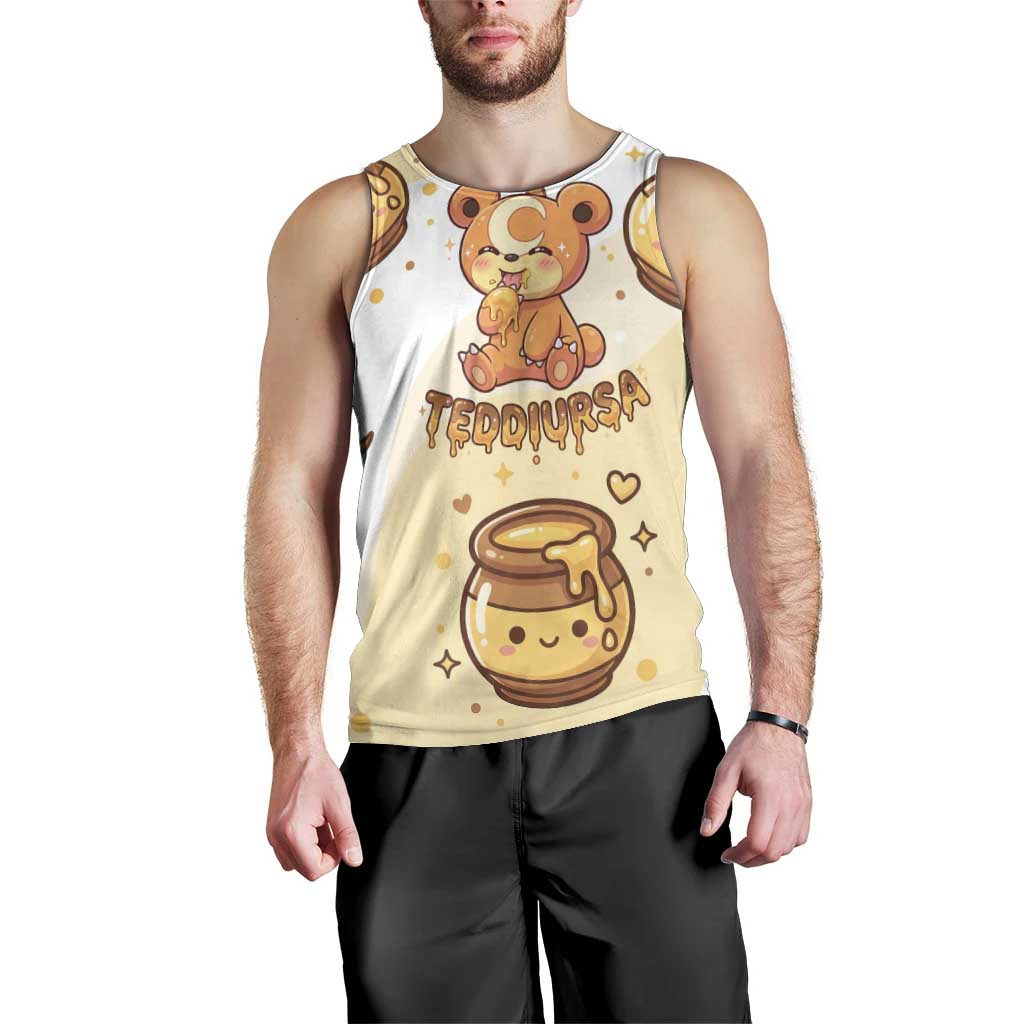 Teddiursa Men Tank Top Sweet Honey Moon Kawaii Art