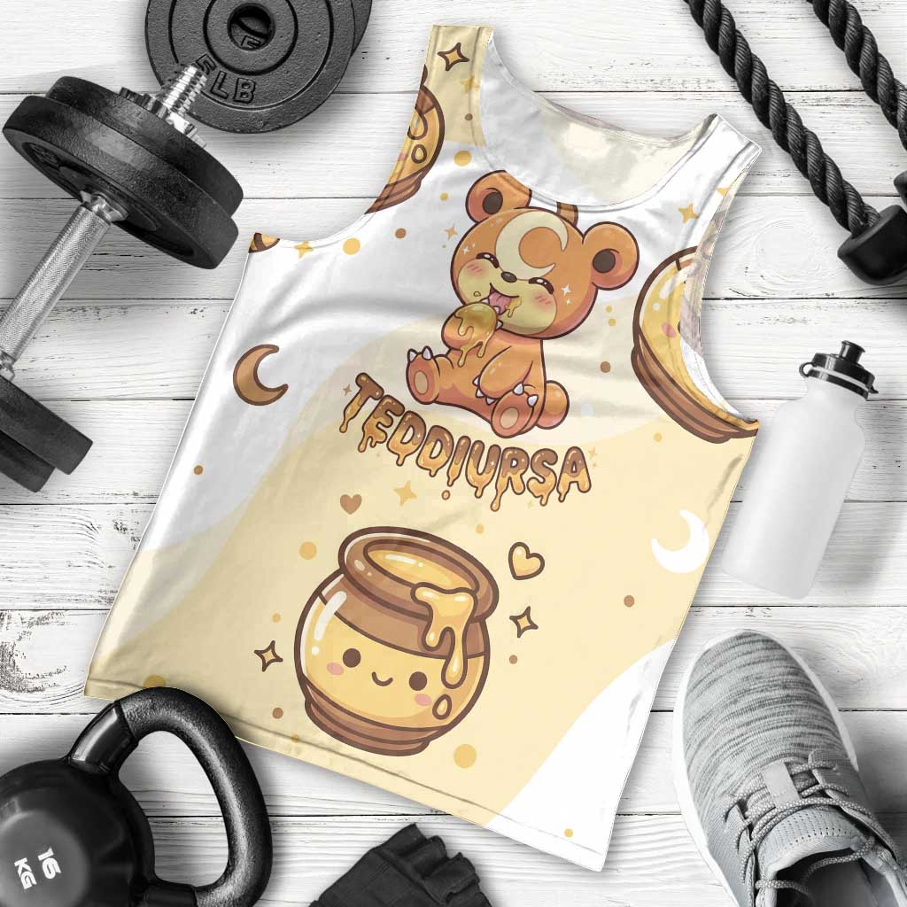 Teddiursa Men Tank Top Sweet Honey Moon Kawaii Art