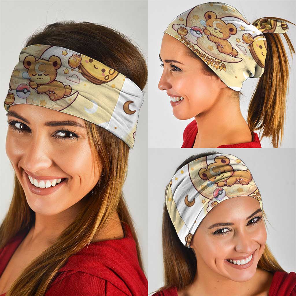 Teddiursa Neck Gaiter Sweet Honey Moon Kawaii Art