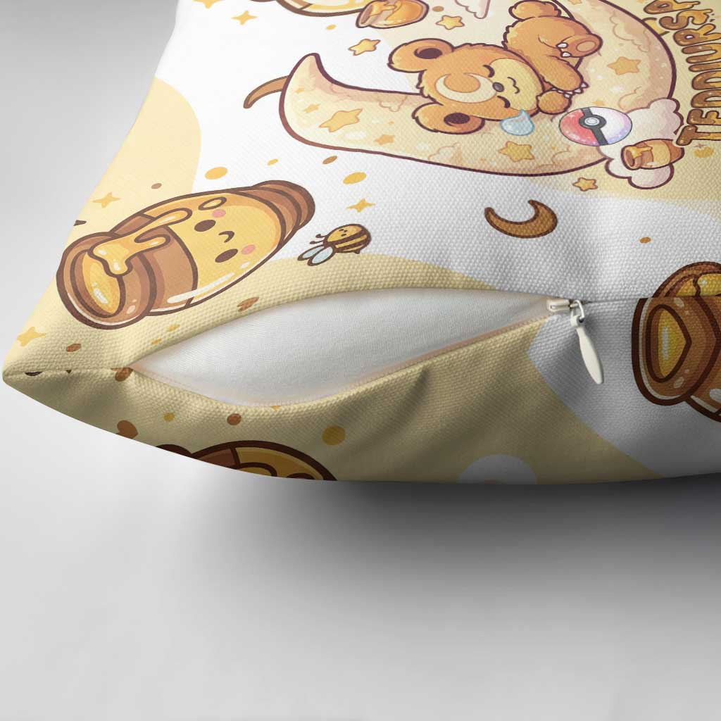 Teddiursa Pillow Cover Sweet Honey Moon Kawaii Art