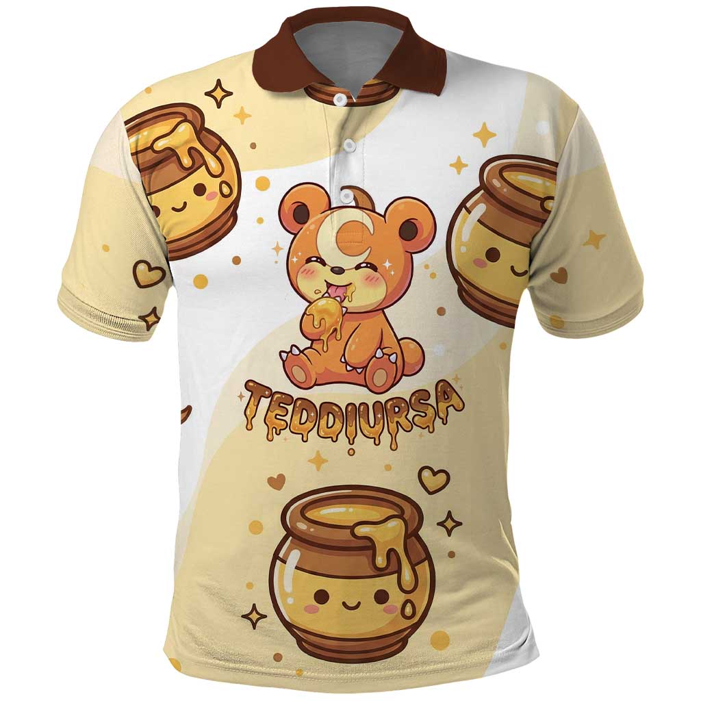 Teddiursa Polo Shirt Sweet Honey Moon Kawaii Art