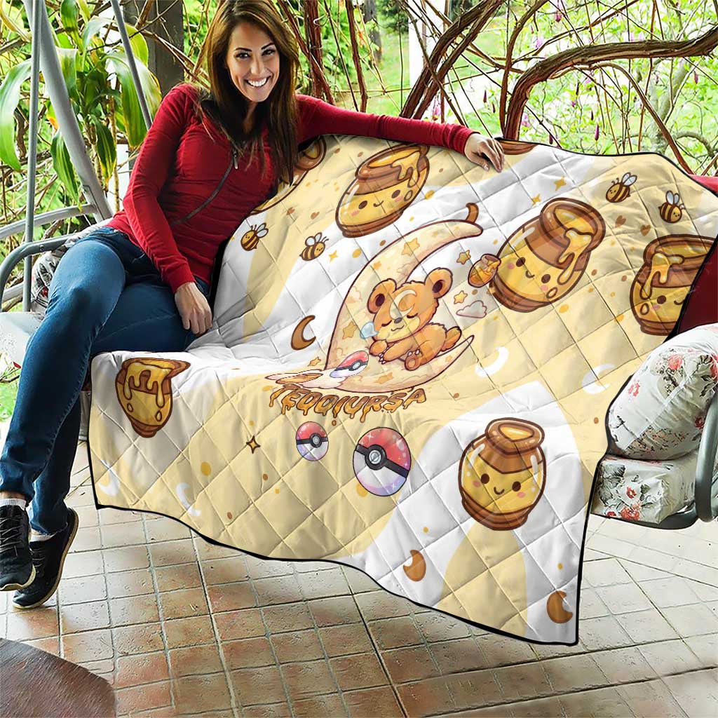 Teddiursa Quilt Sweet Honey Moon Kawaii Art