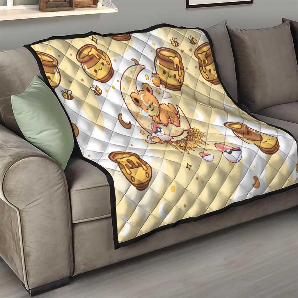 Teddiursa Quilt Sweet Honey Moon Kawaii Art