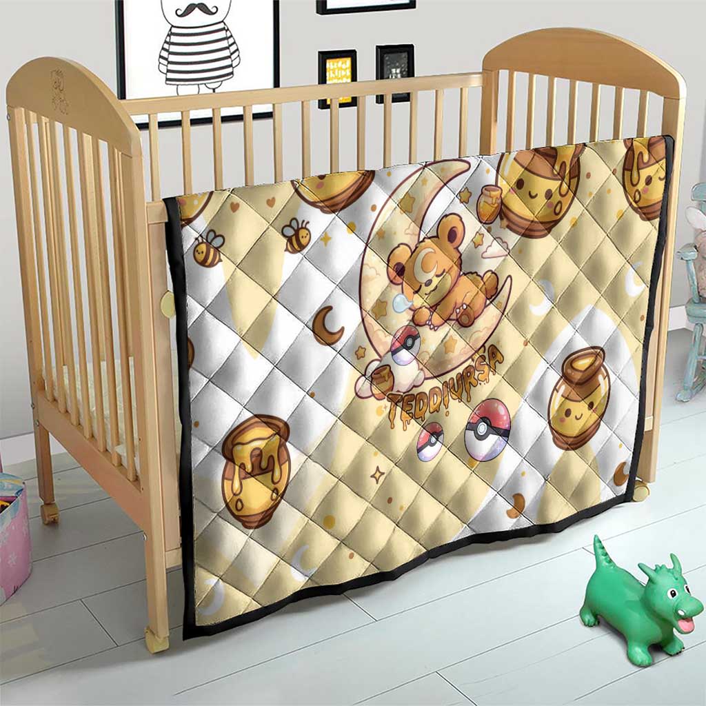 Teddiursa Quilt Sweet Honey Moon Kawaii Art