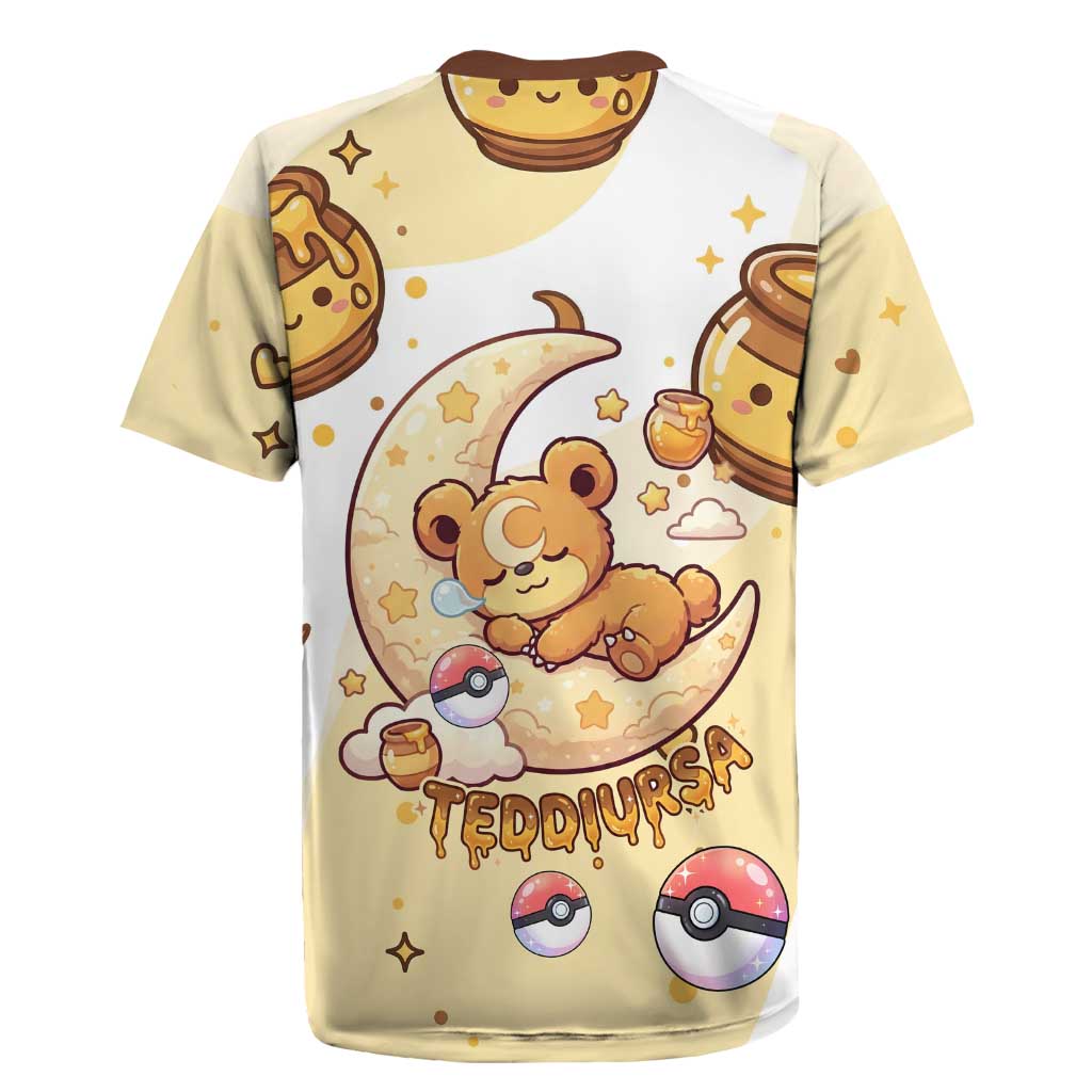 Teddiursa Rugby Jersey Sweet Honey Moon Kawaii Art