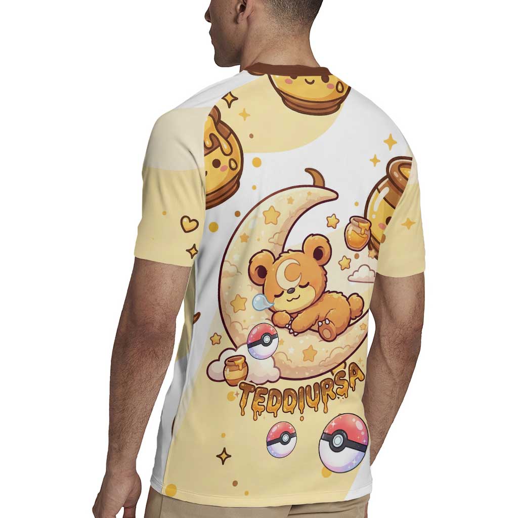 Teddiursa Rugby Jersey Sweet Honey Moon Kawaii Art