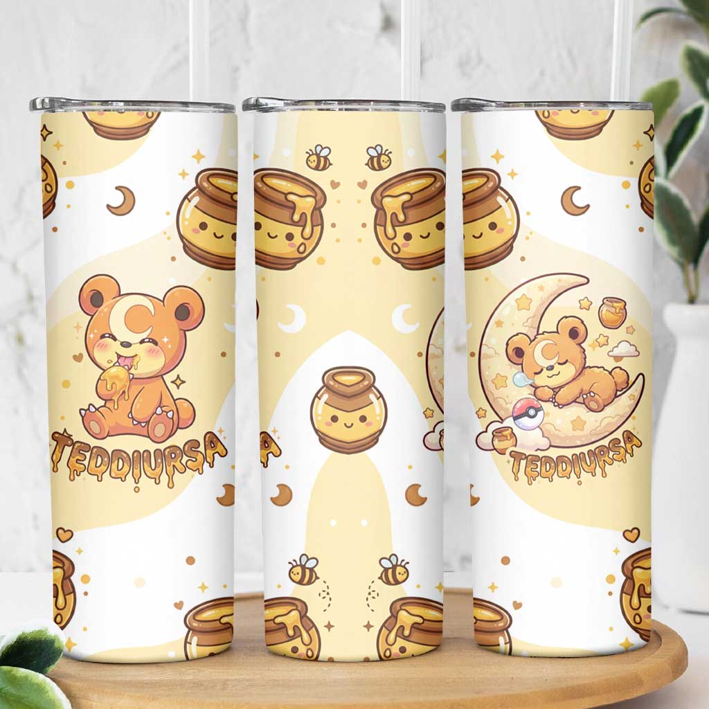 Teddiursa Skinny Tumbler Sweet Honey Moon Kawaii Art