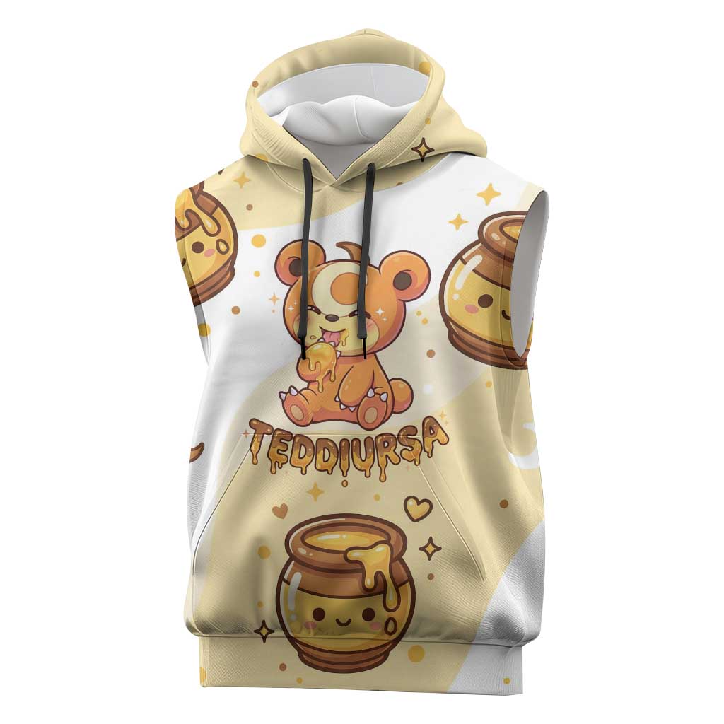Teddiursa Sleeveless Hoodie Sweet Honey Moon Kawaii Art
