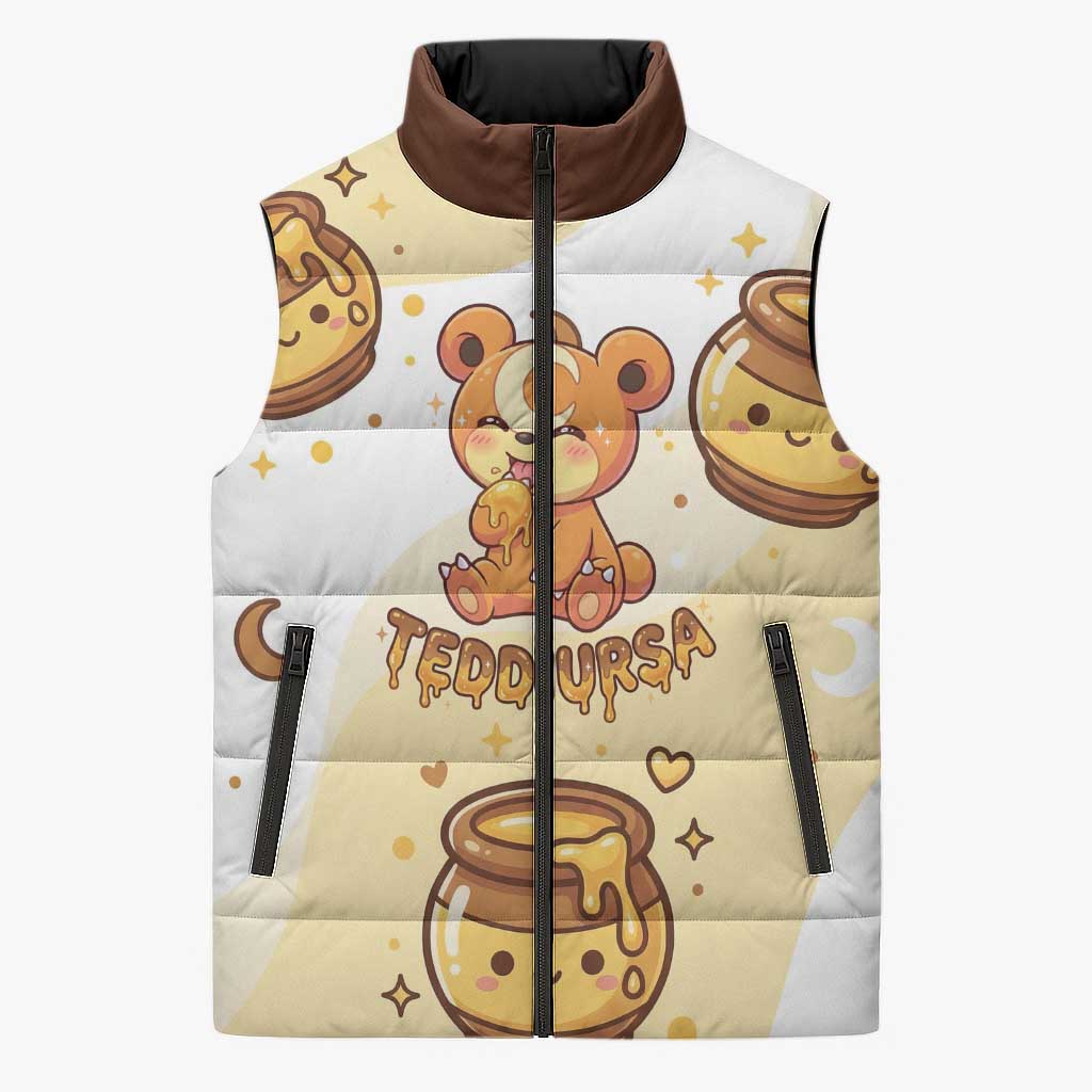 Teddiursa Sleeveless Puffer Jacket Sweet Honey Moon Kawaii Art