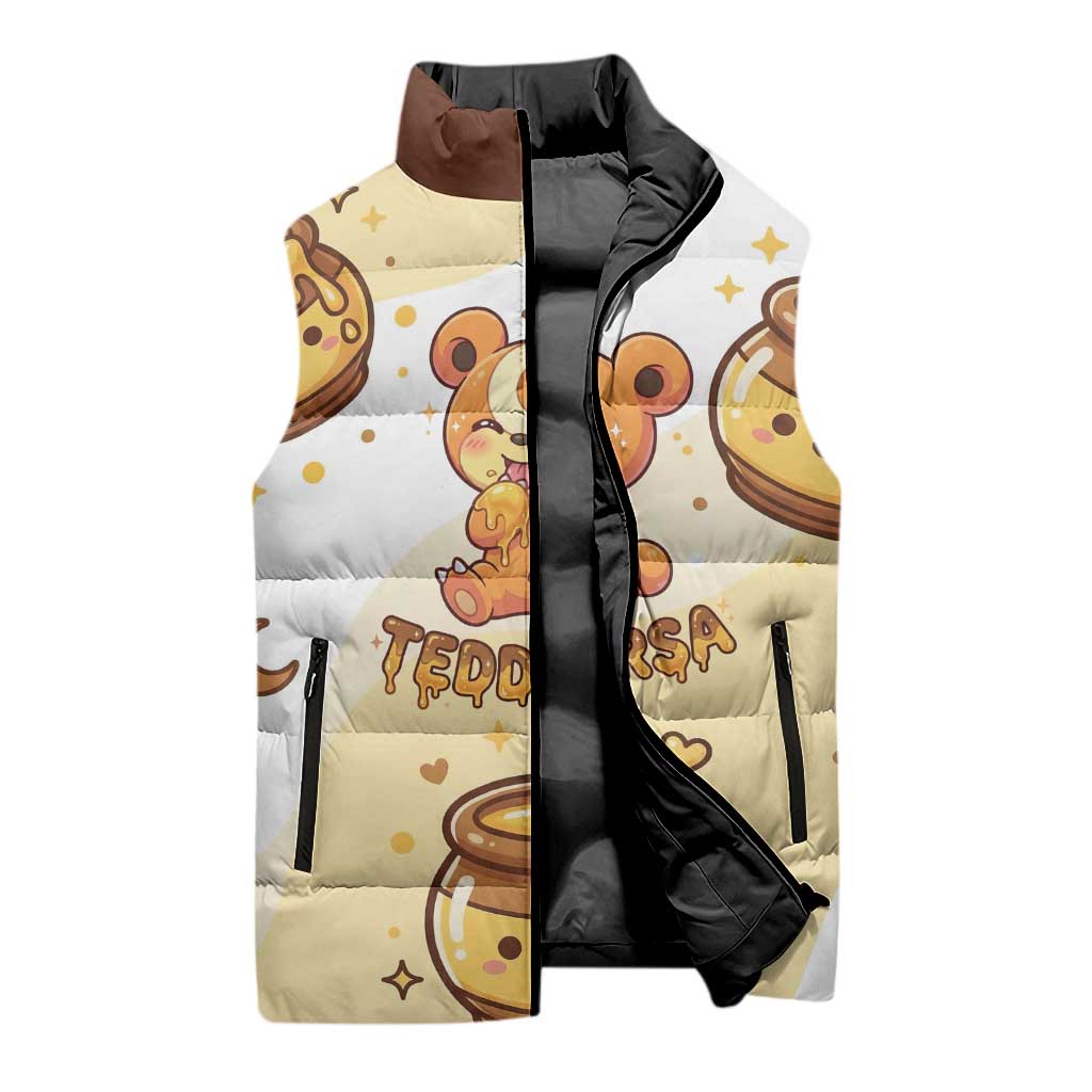 Teddiursa Sleeveless Puffer Jacket Sweet Honey Moon Kawaii Art
