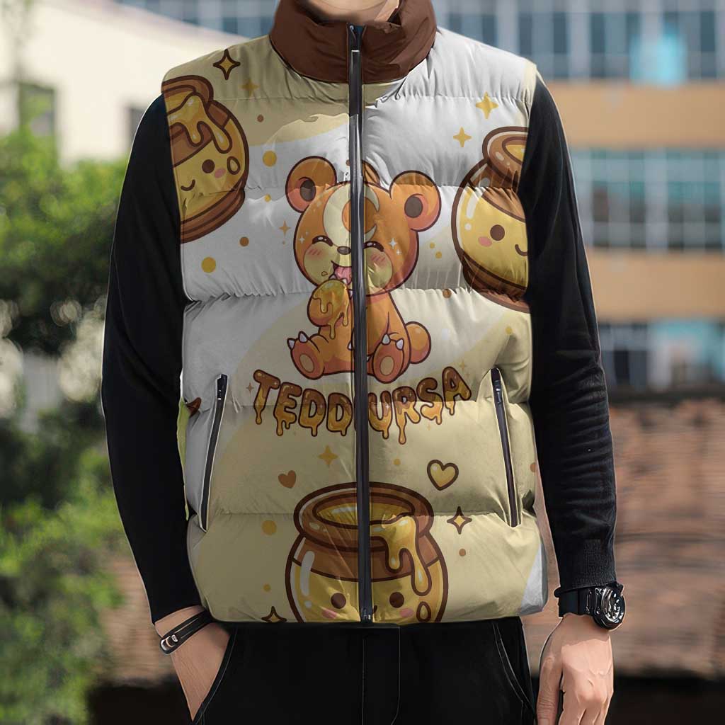 Teddiursa Sleeveless Puffer Jacket Sweet Honey Moon Kawaii Art