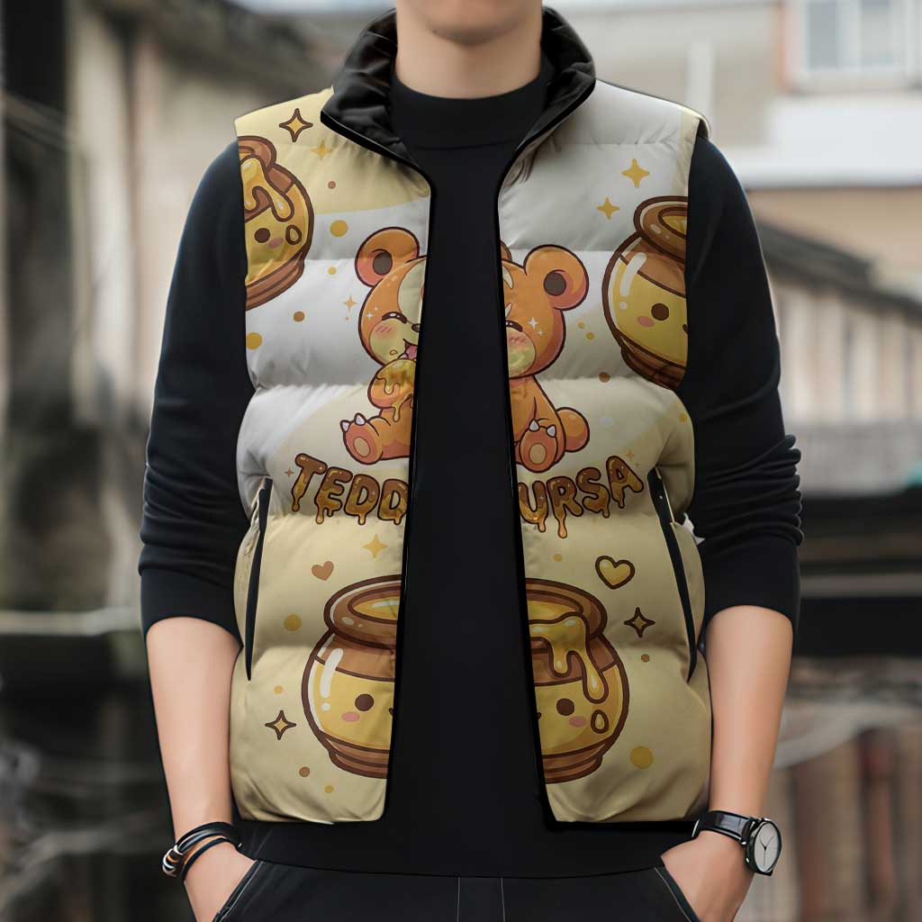 Teddiursa Sleeveless Puffer Jacket Sweet Honey Moon Kawaii Art
