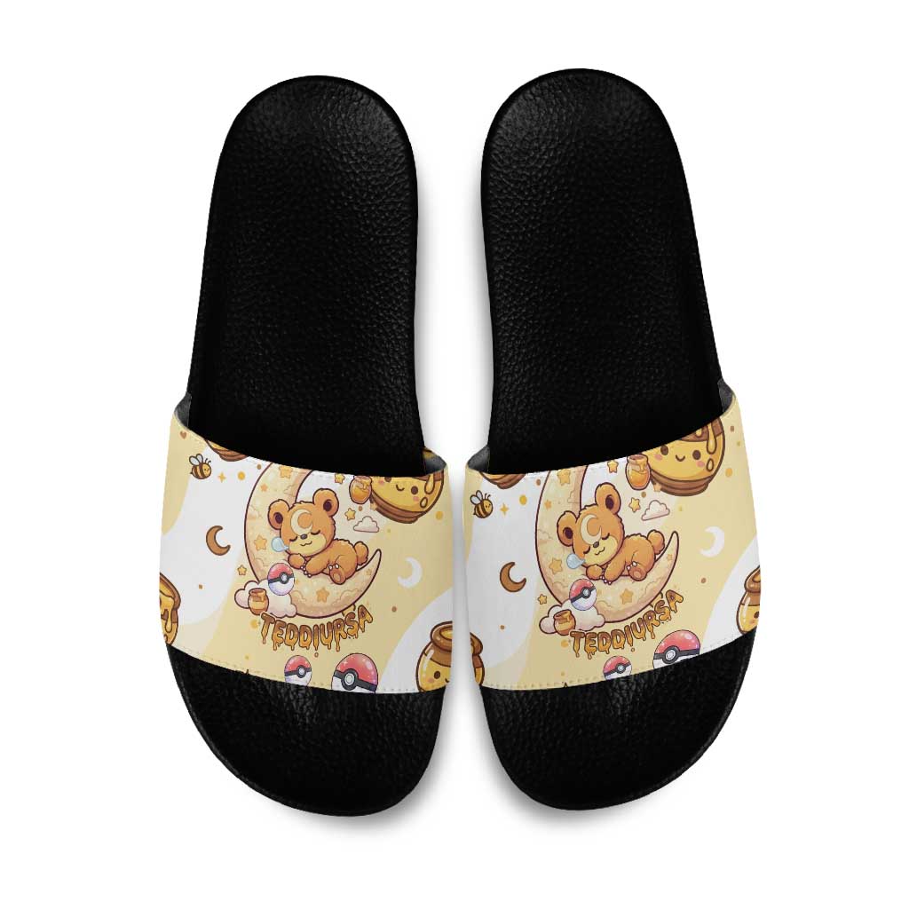 Teddiursa Slide Sandals Sweet Honey Moon Kawaii Art