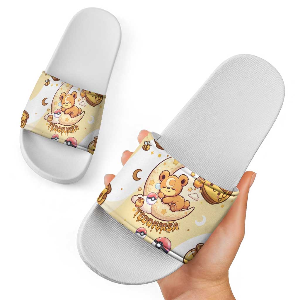 Teddiursa Slide Sandals Sweet Honey Moon Kawaii Art