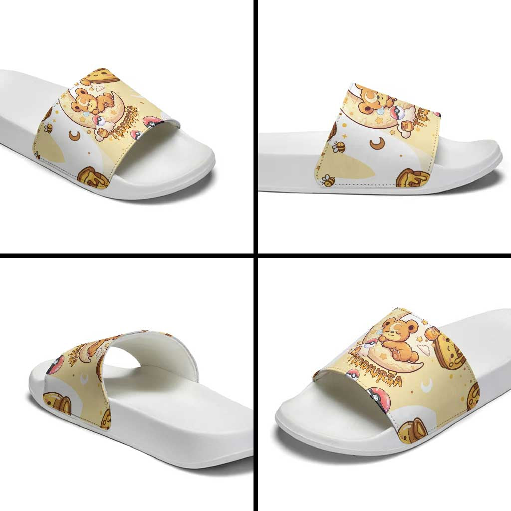 Teddiursa Slide Sandals Sweet Honey Moon Kawaii Art