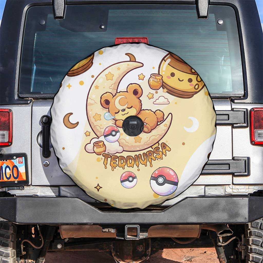 Teddiursa Spare Tire Cover Sweet Honey Moon Kawaii Art