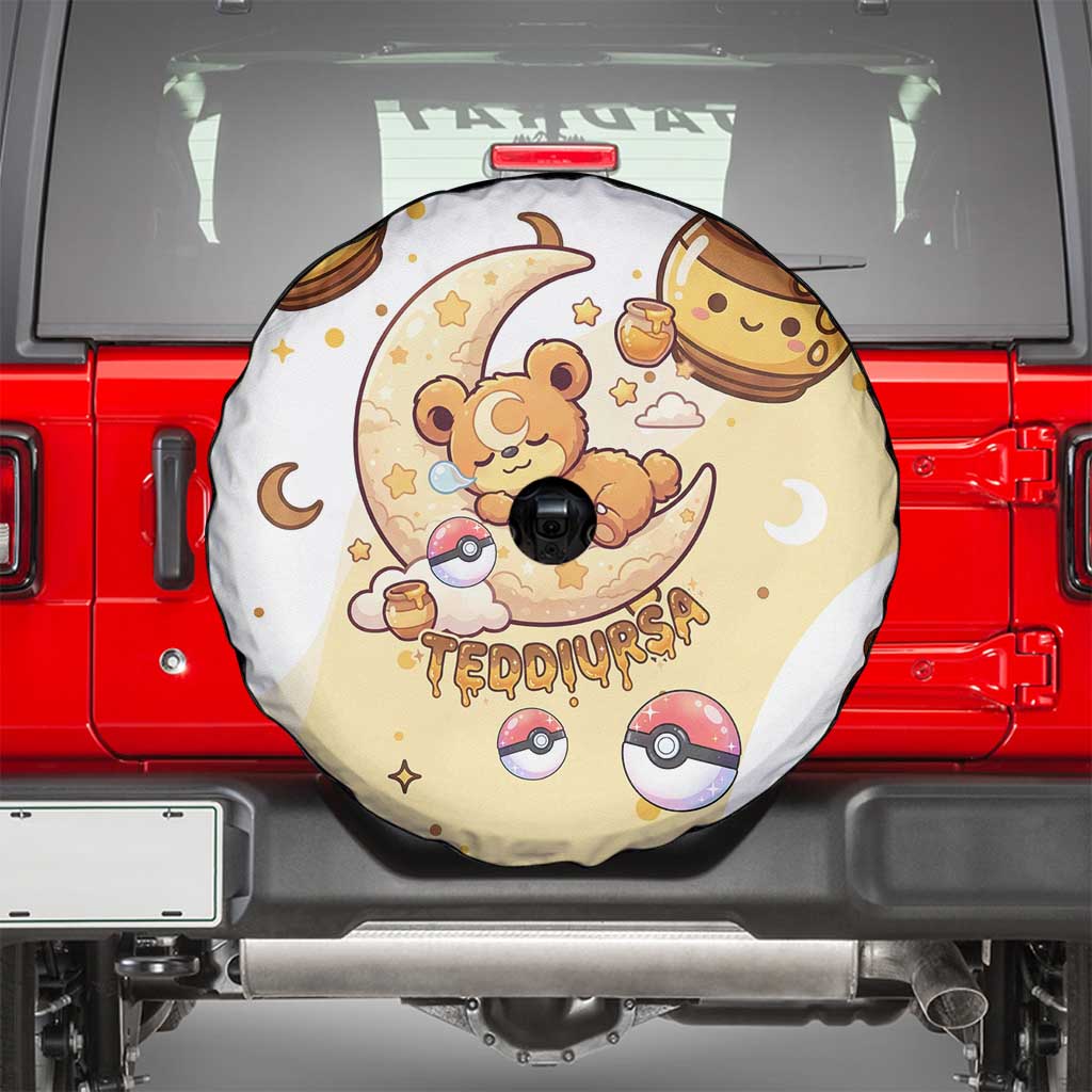 Teddiursa Spare Tire Cover Sweet Honey Moon Kawaii Art