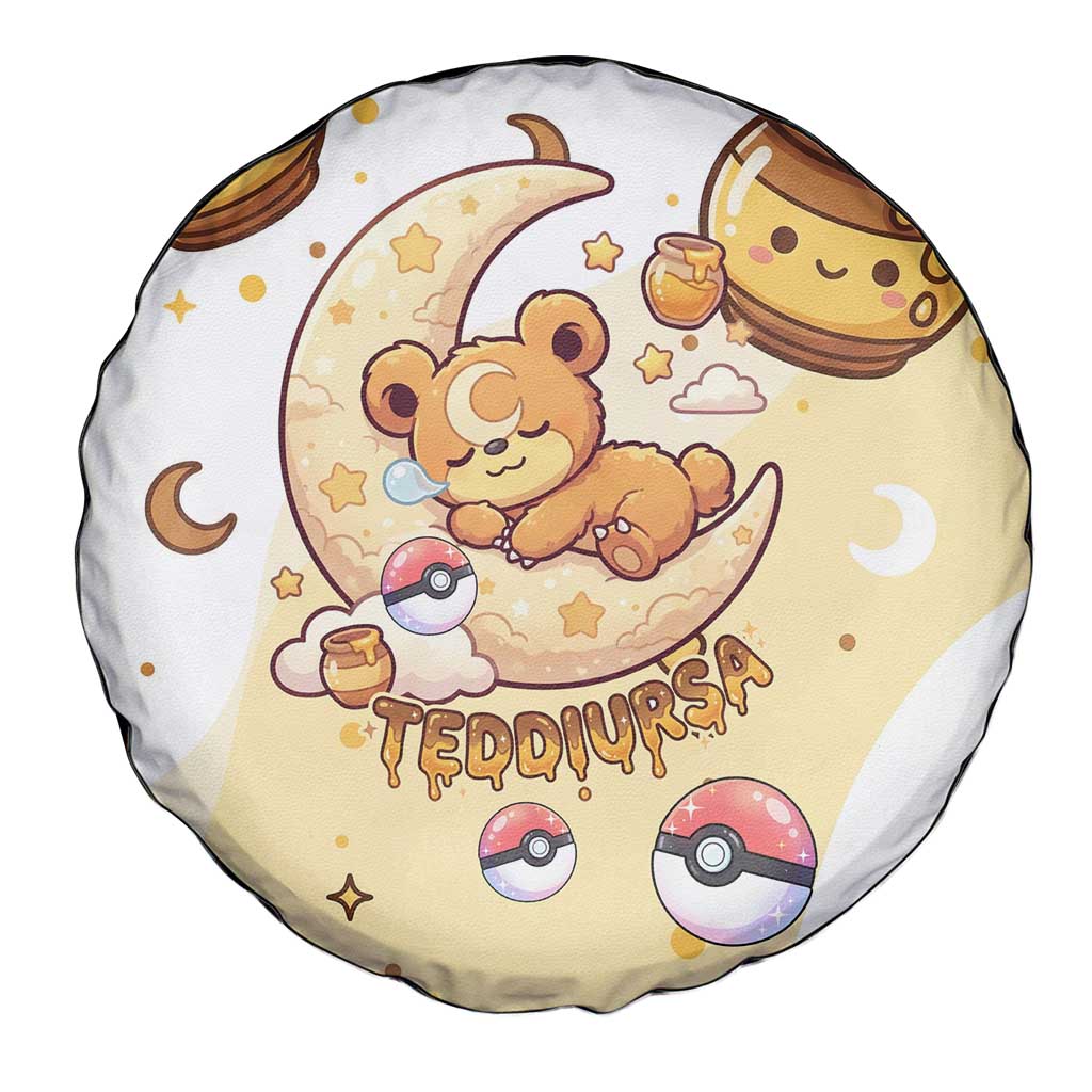 Teddiursa Spare Tire Cover Sweet Honey Moon Kawaii Art