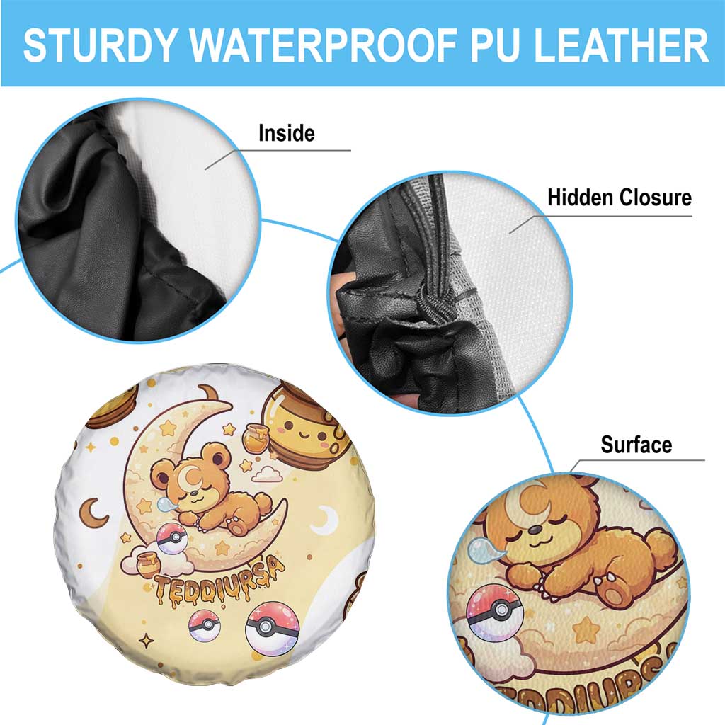Teddiursa Spare Tire Cover Sweet Honey Moon Kawaii Art