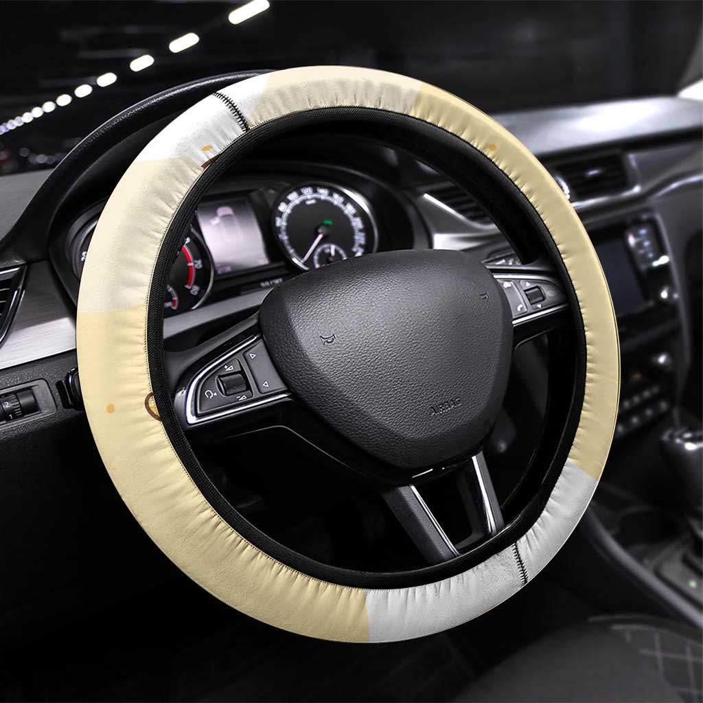 Teddiursa Steering Wheel Cover Sweet Honey Moon Kawaii Art
