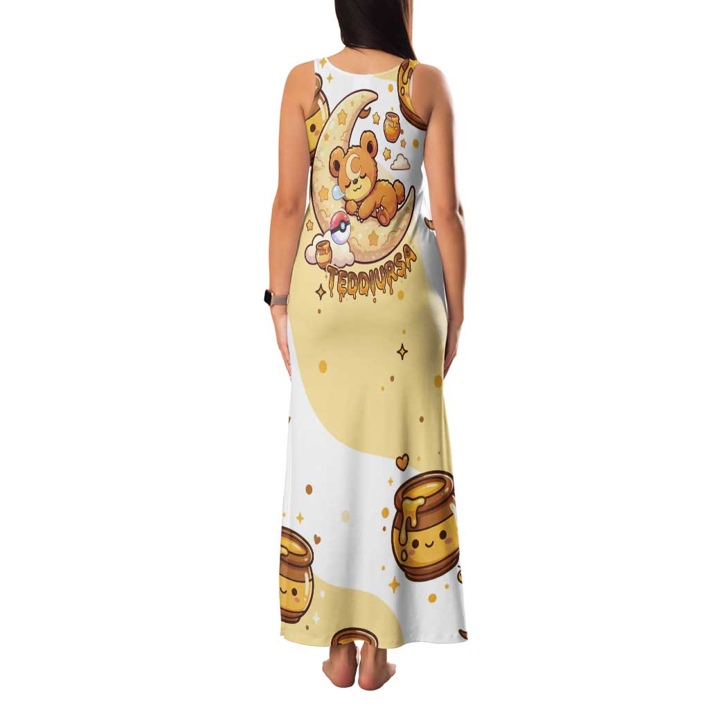 Teddiursa Tank Maxi Dress Sweet Honey Moon Kawaii Art