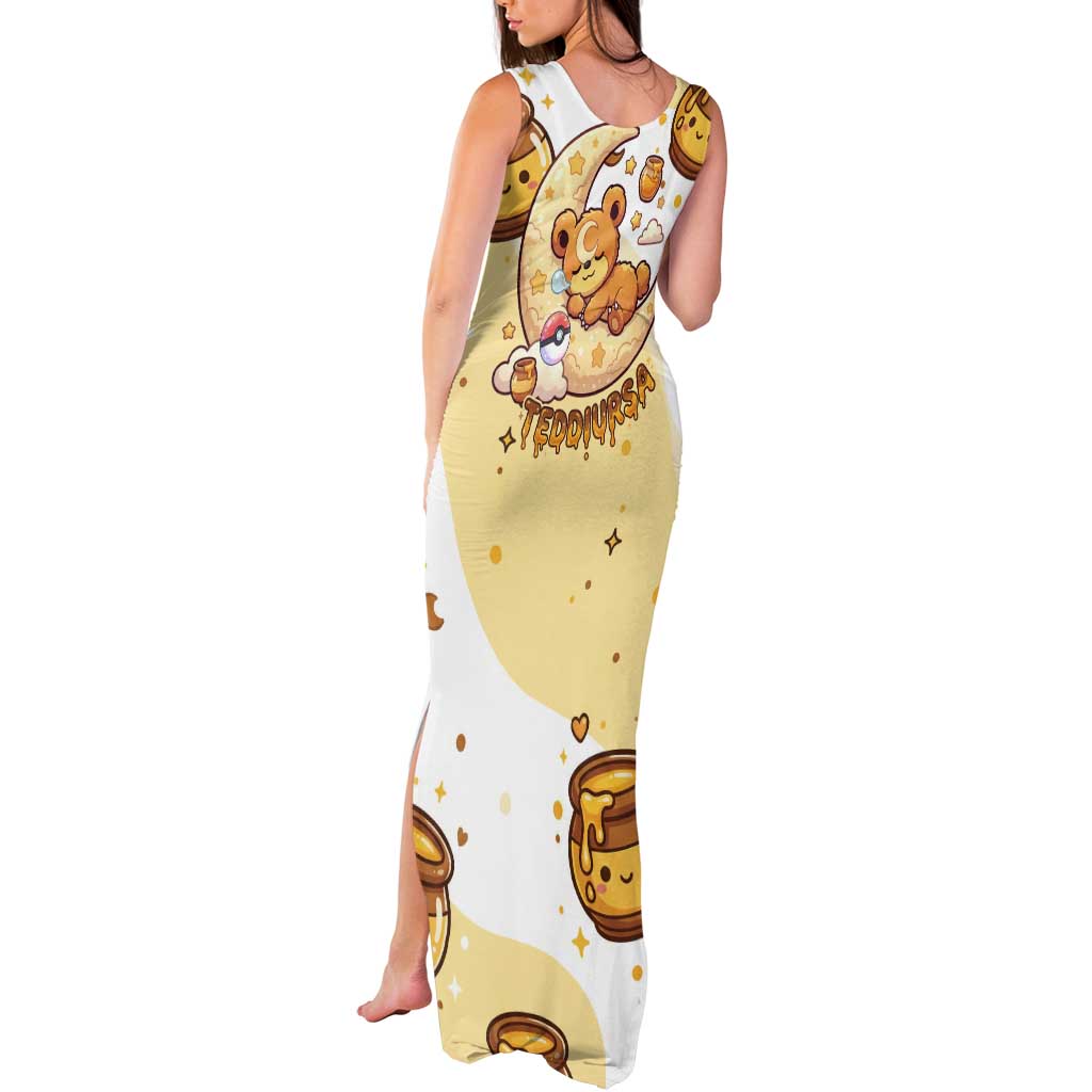Teddiursa Tank Maxi Dress Sweet Honey Moon Kawaii Art