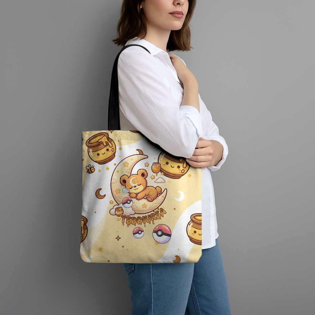 Teddiursa Tote Bag Sweet Honey Moon Kawaii Art