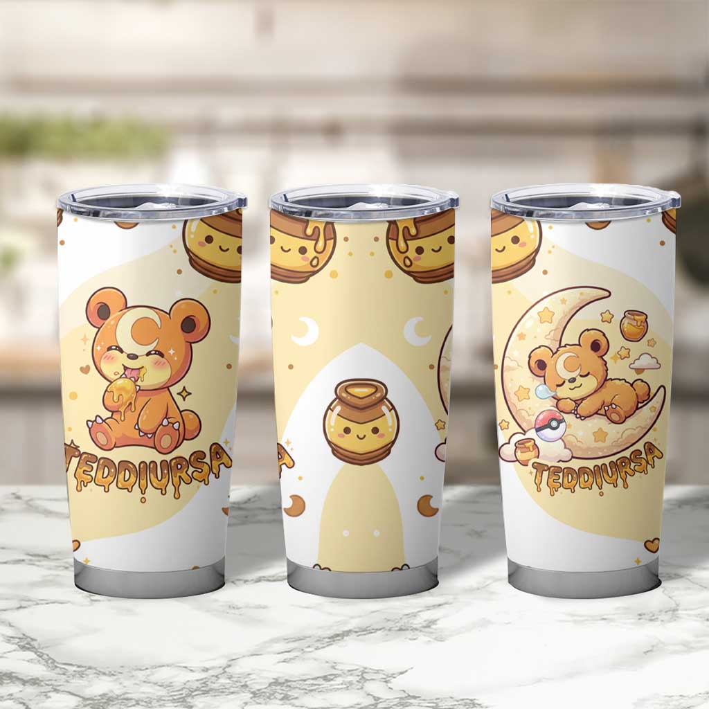 Teddiursa Tumbler Cup Sweet Honey Moon Kawaii Art