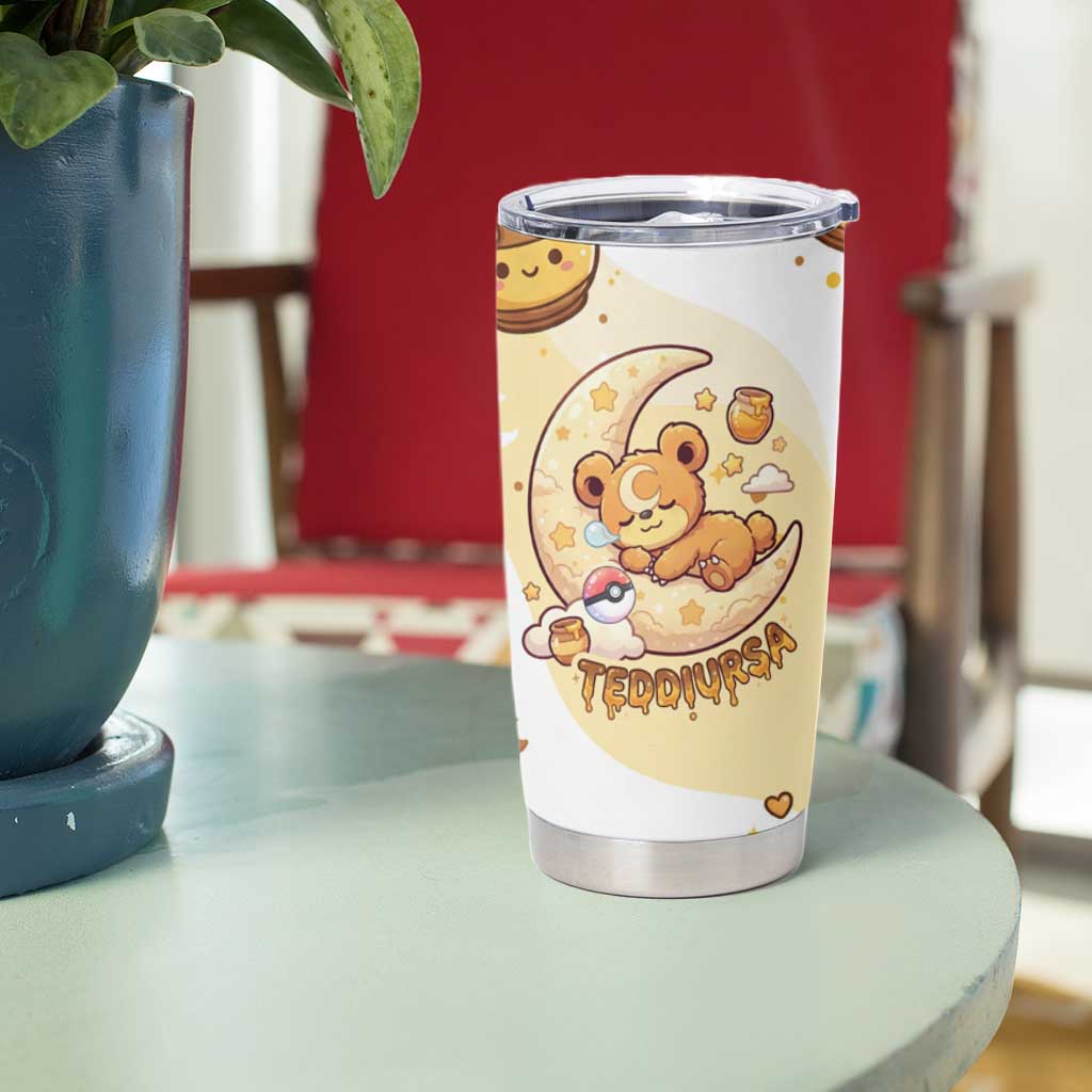 Teddiursa Tumbler Cup Sweet Honey Moon Kawaii Art