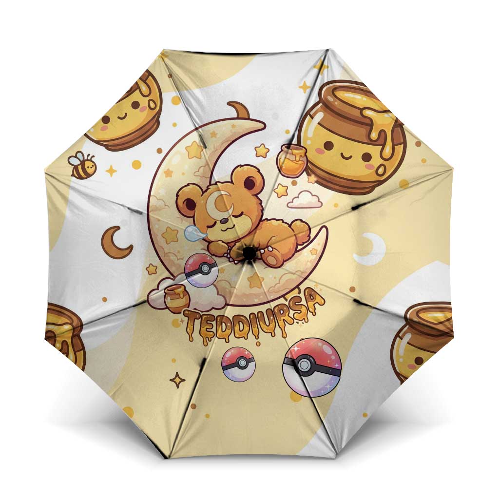 Teddiursa Umbrella Sweet Honey Moon Kawaii Art