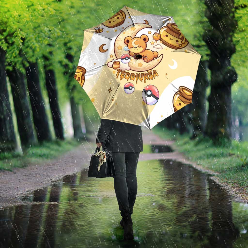 Teddiursa Umbrella Sweet Honey Moon Kawaii Art