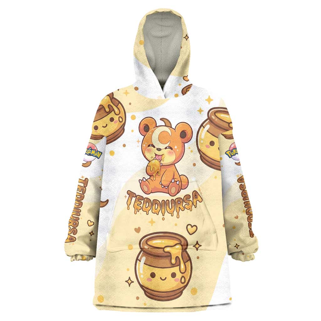 Teddiursa Wearable Blanket Hoodie Sweet Honey Moon Kawaii Art