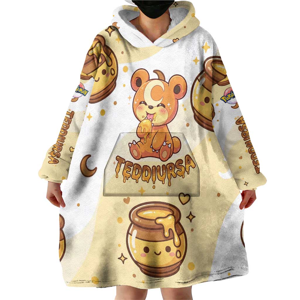 Teddiursa Wearable Blanket Hoodie Sweet Honey Moon Kawaii Art