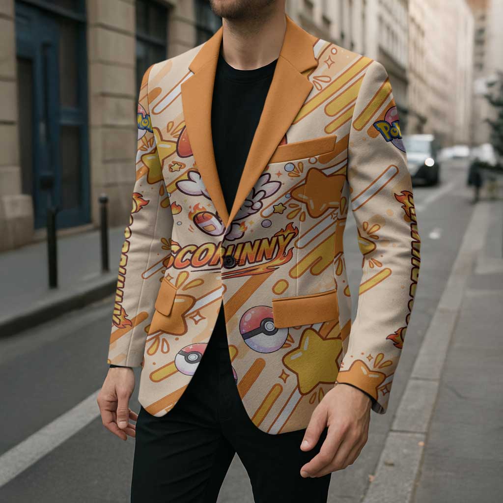Scorbunny Blazer Energetic Fire Starburst Art