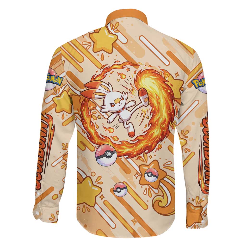 Scorbunny Family Matching Summer Maxi Dress and Hawaiian Shirt Energetic Fire Starburst Art