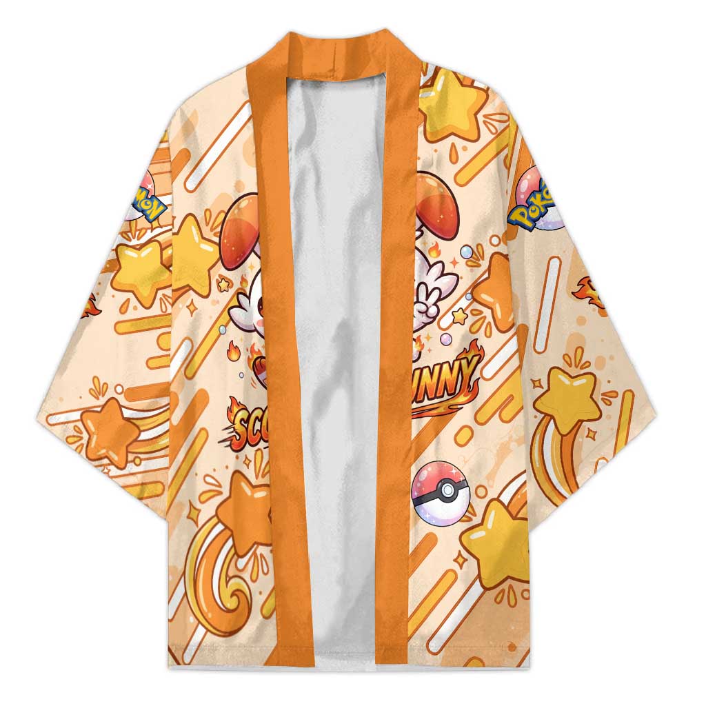 Scorbunny Kimono Energetic Fire Starburst Art