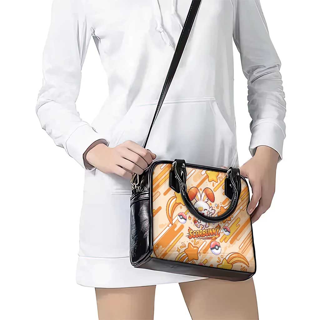 Scorbunny Shoulder Handbag Energetic Fire Starburst Art