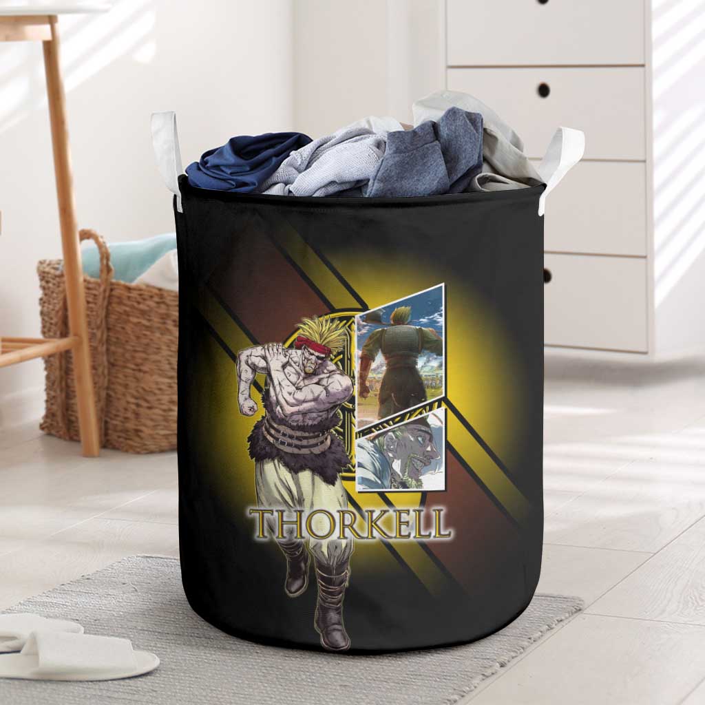 Thorkell Viking Berserker Laundry Basket Viking Manga Illustration Style