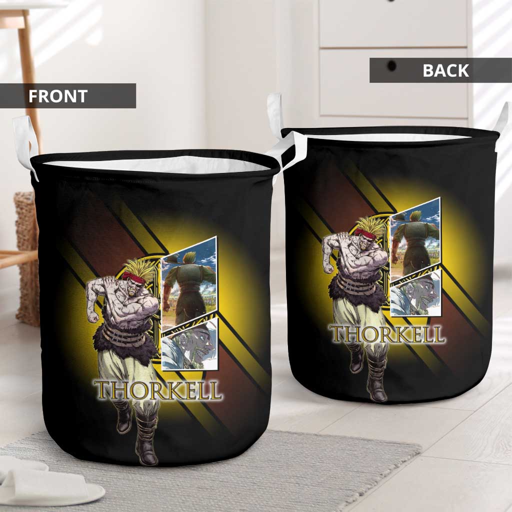 Thorkell Viking Berserker Laundry Basket Viking Manga Illustration Style
