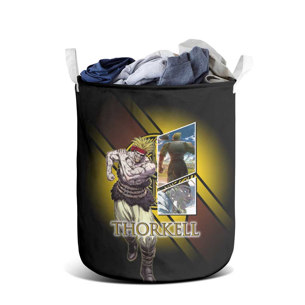 Thorkell Viking Berserker Laundry Basket Viking Manga Illustration Style