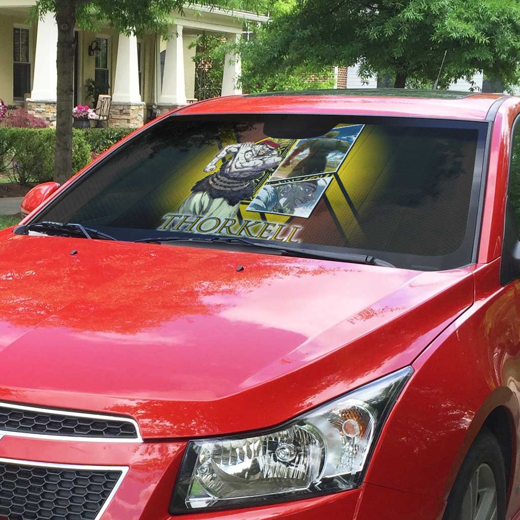 Thorkell Viking Berserker Auto Sun Shade Viking Manga Illustration Style