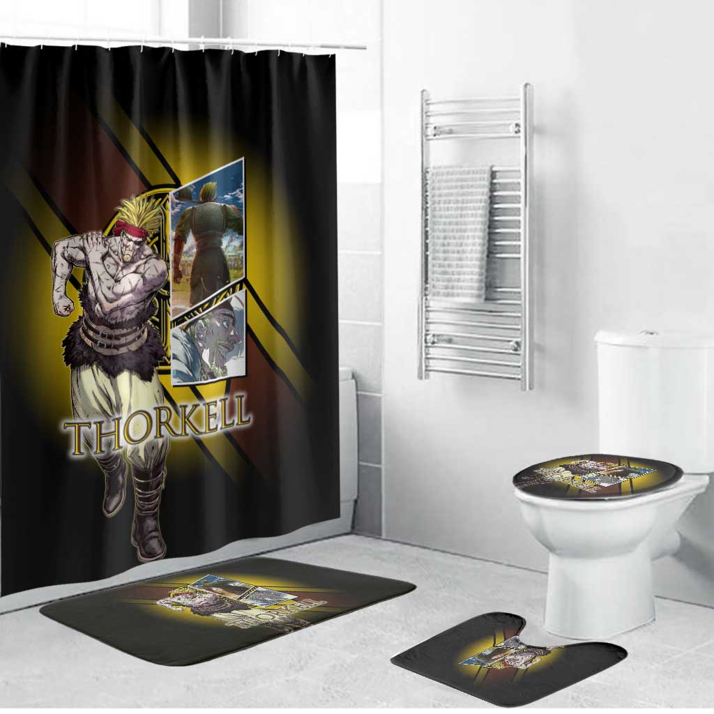 Thorkell Viking Berserker Bathroom Set Viking Manga Illustration Style