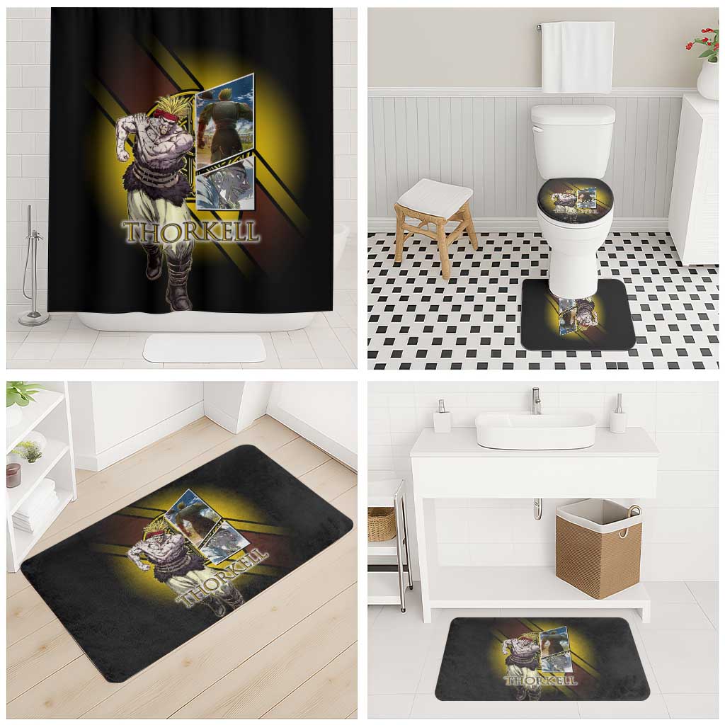 Thorkell Viking Berserker Bathroom Set Viking Manga Illustration Style